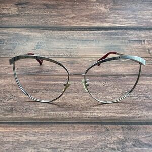 Coach HC 7027 L057 Catrice Silver Cat Eye Eyeglasses Frames 56-15-135